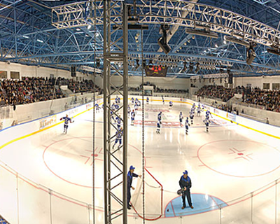 Готовый проект освещения хоккейной площадки на оборудовании ТМ IMLIGHT